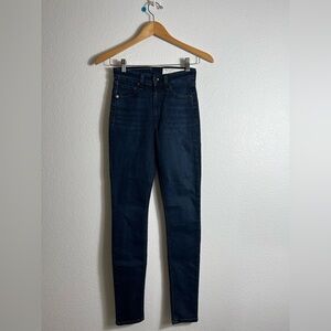 New Rag & bone high rise skinny jeans dark wash 23